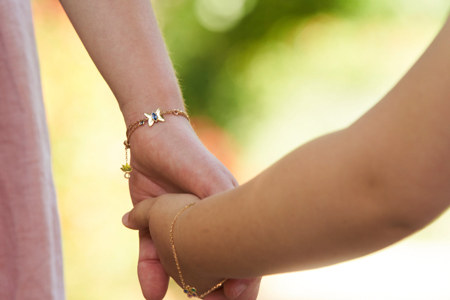 Bracelet Papillon - Or rose 750/1000 et saphirs
